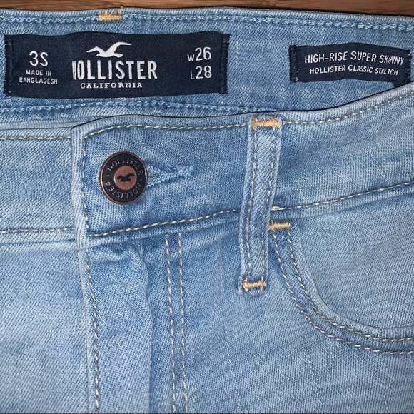 Women’s 26, Hollister, Blue Super Skinny Jeans - Picture 4 of 4